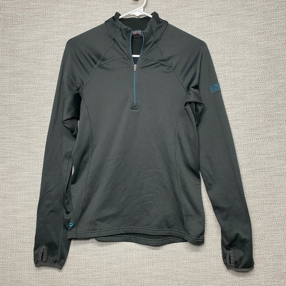 Outdoor Research Vigor Grid Fleece 1/4 Zip M Womens Pullover Baselayer Gray GUC - Picture 2 of 9